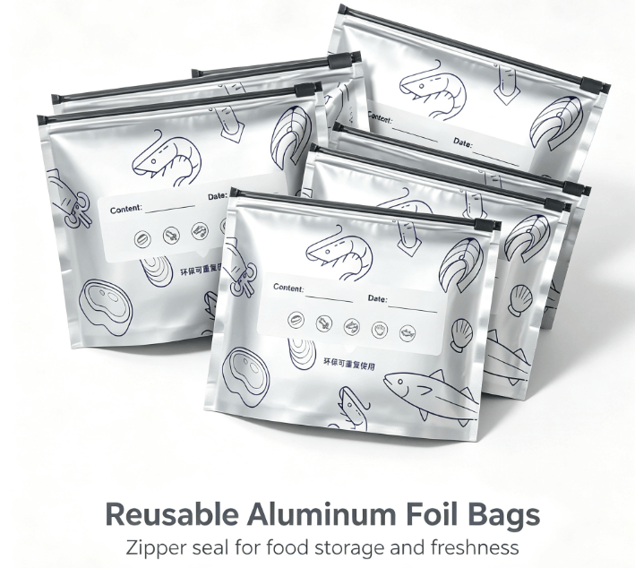 Reusable Aluminum Foil Freezer Bags - 10 Pack product image