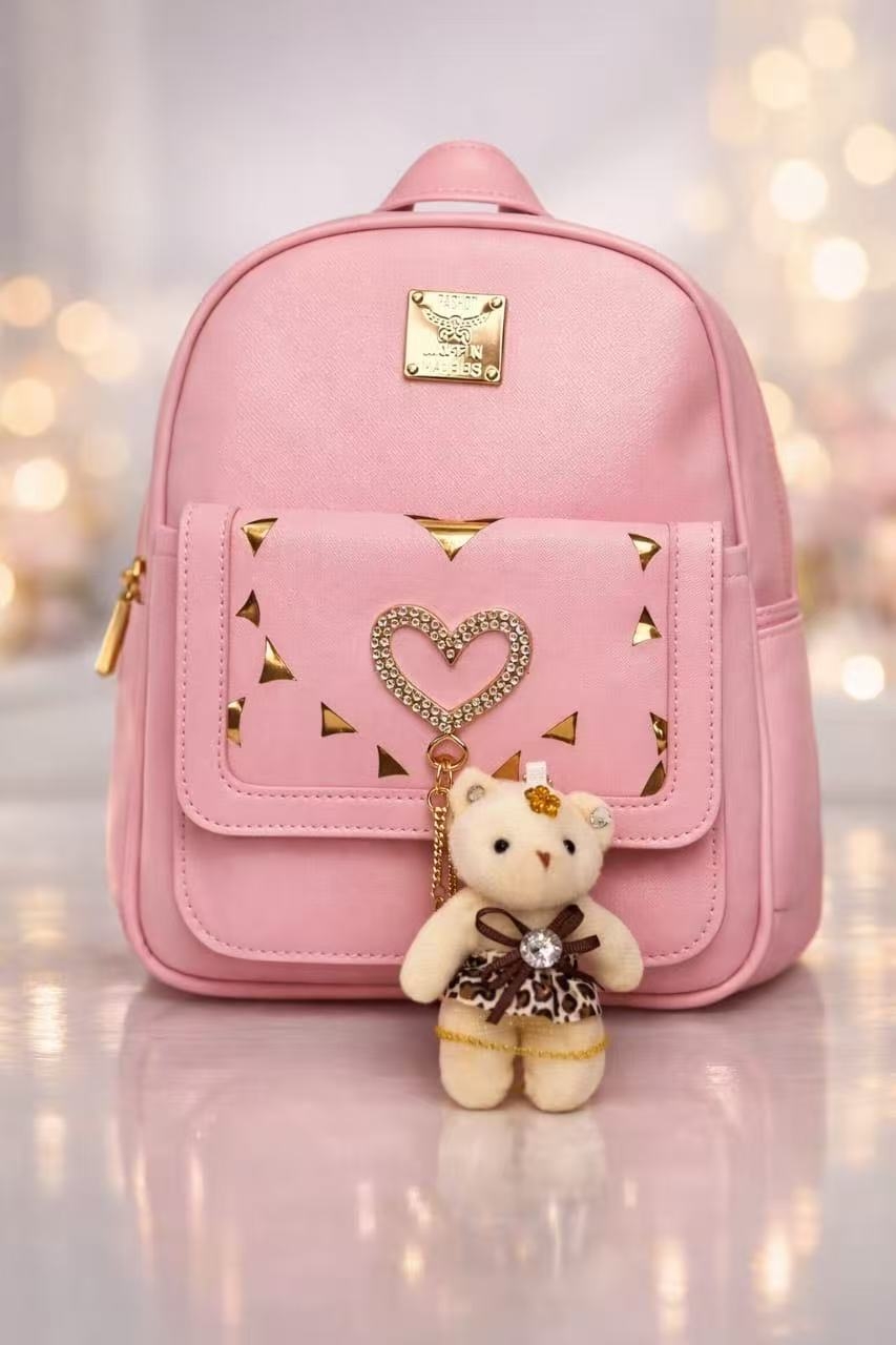Elegant Cute Heart Design Backpack for Girls & Women product image