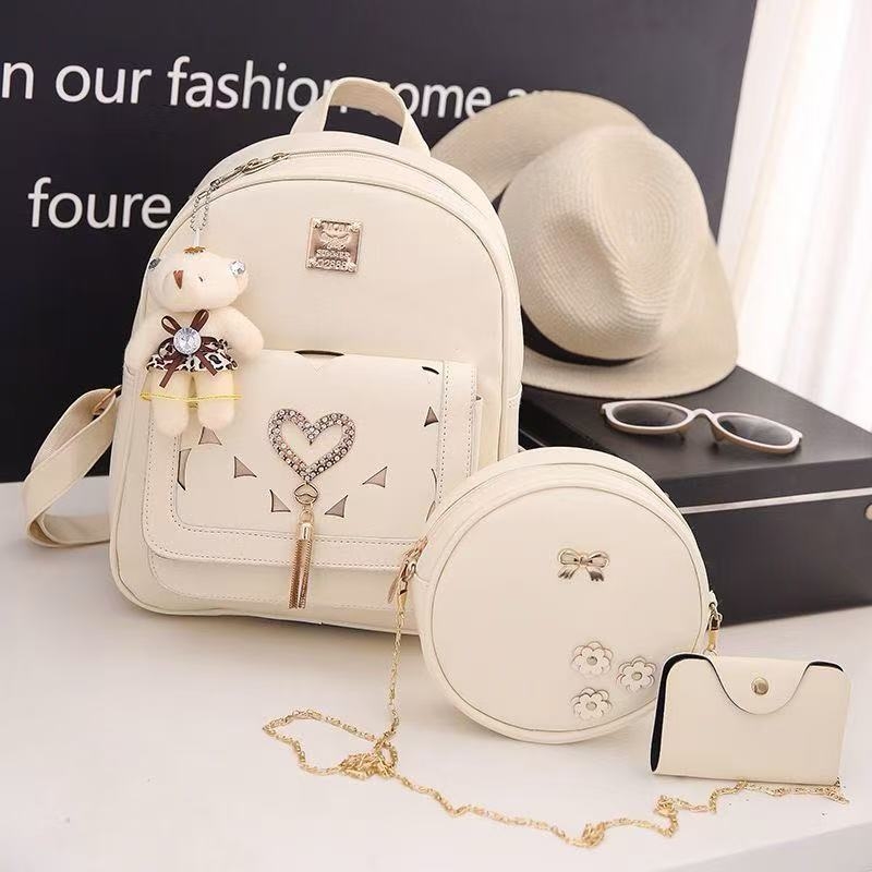 Women's 3 in 1 Fashion Backpack Set OFF- White product image